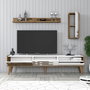 Hanah Home Valensiya Mueble para TV Nogal y Blanco